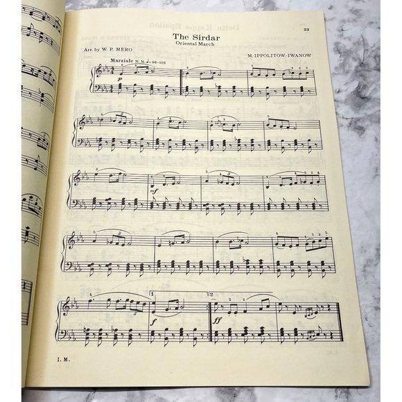 A Book of Indoor Marches for the Pianoforte 1928 Songbook Piano Sheet Music - Picture 7 of 7